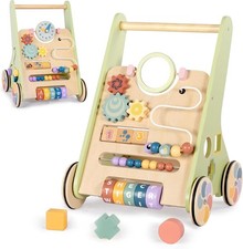 Wooden Baby Walker for 6–12