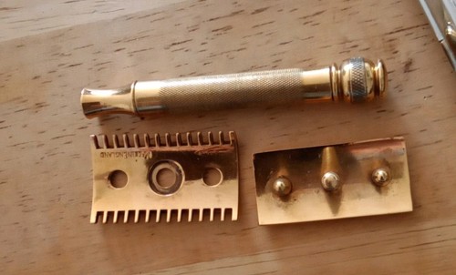 Vintage gold tone gillette - vintage, gold-tone