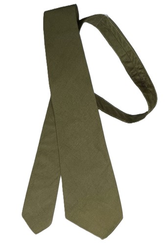 Khaki uniform tie - vintage, 60s