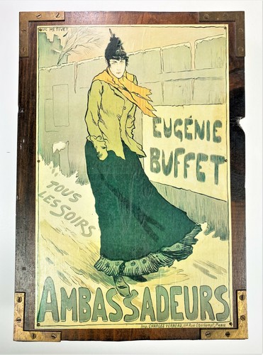 Vtg wood plaque - vtg, picture