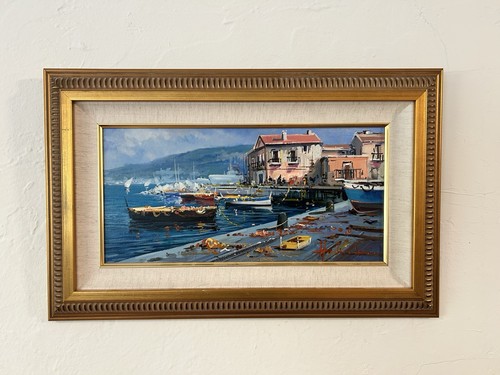 Vtg italy mediterranean port - mediterranean,