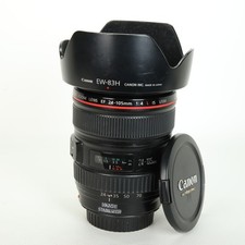 Canon EF 24-105mm f/4 L IS USM Lens, Both Caps, In Good Condition.
