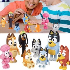 Bluey Family & Friends Action Figure Set 8 Pieces Collectable Toys UK