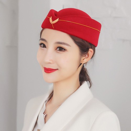 Felt beanie hats stewardess - hats,