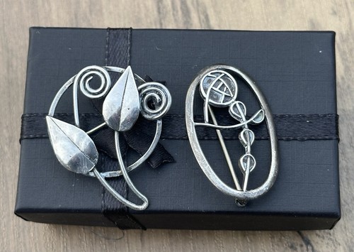 Two vintage silver hallmarked - two,