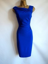 Coast blue gathered wiggle pencil dress size 8