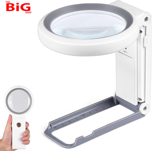 Magnifying glass with light - with,