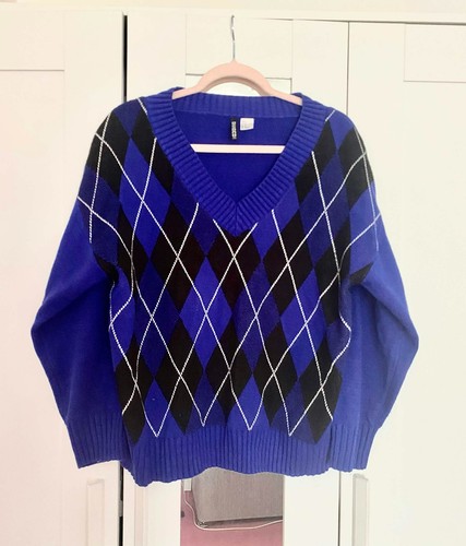 Dark blue autumn - blue, jumper