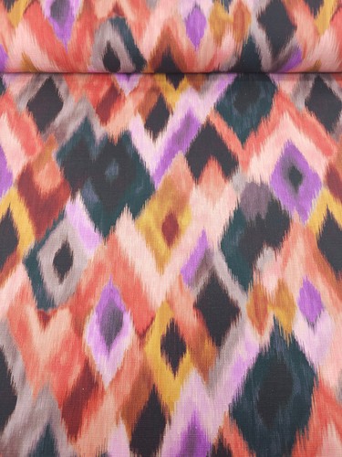Abstract ikat blur - ikat, canvas