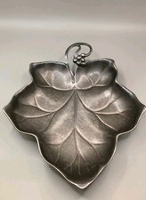Antique WMF Art Nouveau Grape Vine Leaf  Silver Plate Dish