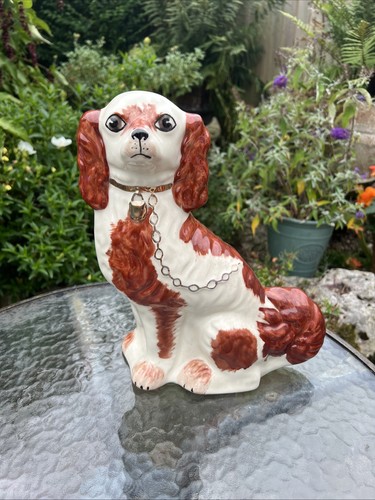 Vintage ceramic mantle dog - vintage,