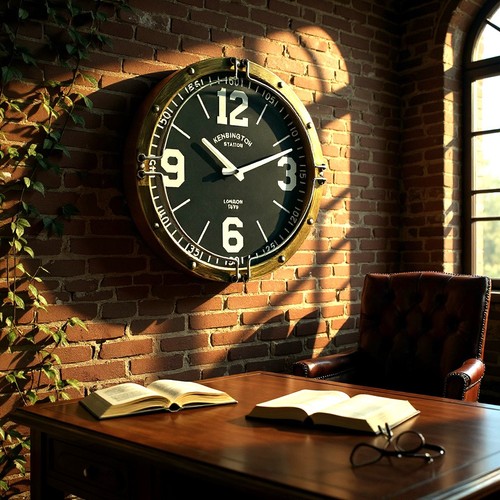 Wall clock 40cm london globe - london,
