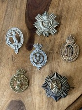 6 x Scottish Cap Badges Kings