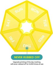 1 Weekly Pill Box Daily Organiser Medicine Tablet Storage Dispenser 7 Day