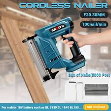 Cordless 18 Gauge Brad Nailer Rechargeable Nail Gun Staple Tacker No Battery UK