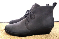 ECCO nubuck ankle boots. UK 8. EU 42. Matt black. Great quality & style. Vgc