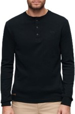 Superdry Men's Mid Weight L/S Henley Sweatshirt
