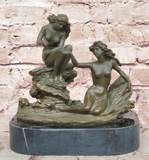 Signed Bronze Sculpture Statue