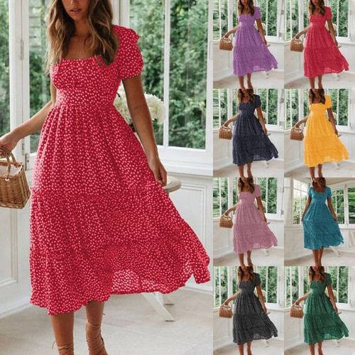 Women floral boho midi - women,