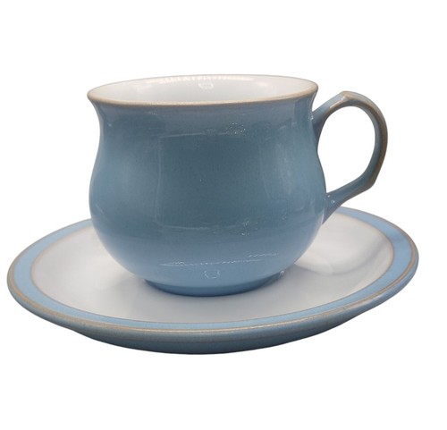 Denby colonial blue teacup - blue, &