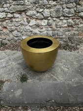 Gold Large Planter/ Vase indoor or outdoor 