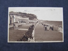 Old 1940s Postcard of Promenade & Solarium, Branksome Chine, nr Sandbanks, Poole