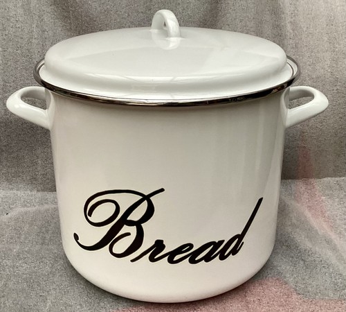 Large judge round white enamel - large,