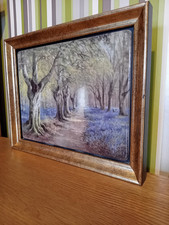 THE BRADFORD EXCHANGE BRADEX, PRINT ON PORCELAIN DANIEL SHERRIN, BLUEBELL WOOD.