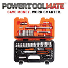 Bahco BAHS560 S560 Socket Set 56 piece 1/4" and 1/2" Drive Ratchet Wrench