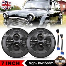 Black E mark 7inch Round LED