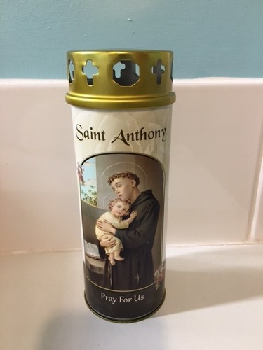 Anthony pillar candle with - anthony,