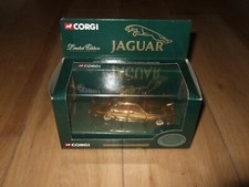 Corgi gold plated jaguar - plated, mk
