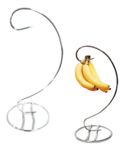 33cm chrome banana hook stand - chrome,