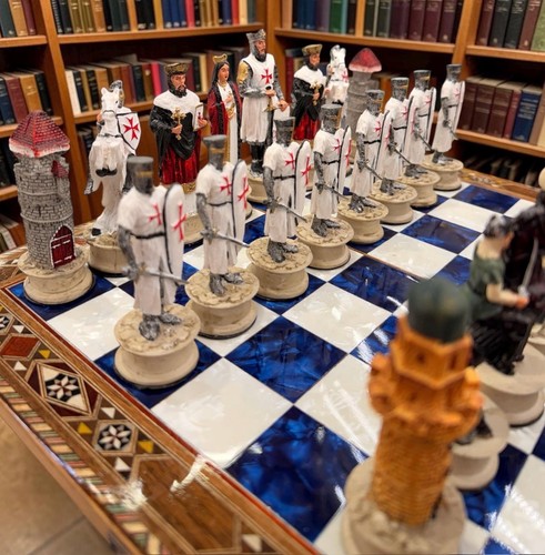 Crusaders chess set x - chess, 16.5"