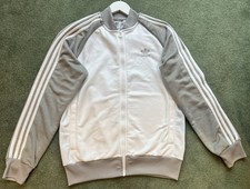 ADIDAS Originals Adicolor Classic SST Top Grey White Track Jacket Men Medium