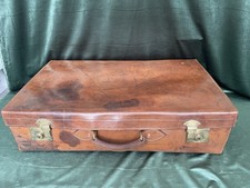 Vintage Leather Suitcase J.k.o.n.e. Working Latches No Key Great Colour