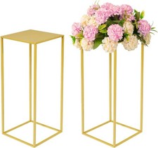 Wedding Centrepieces for Tables For Auction Gold Flower Stand 100cm Metal 2 PCS