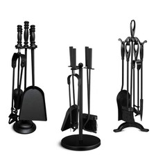 5-Piece Black Cast Iron