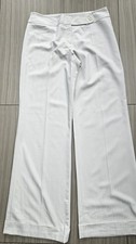Bay cream Pinstripe trousers with a wide leg  Vintage Y2K 2000s Size 12 low rise
