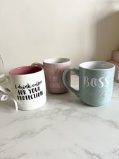 3 Brand New Large Mugs From