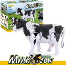 LARGE Milk Cow Full Electric Action Head & Tail Walking Girls Boys Toys 25.5cm