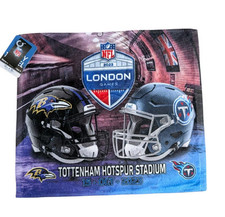 Official Rally Towel 2023 NFL London Baltimore Ravens V Tennessee Titans 15x18