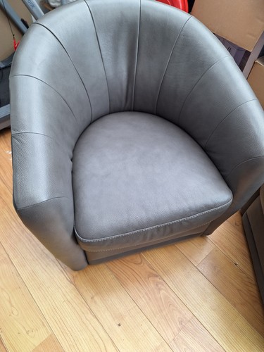 Natuzzi grey leather - grey,