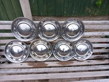 Original Vintage 1960s Stainless Wheel Trims x7 To Fit, Mini Minor, Mini Cooper