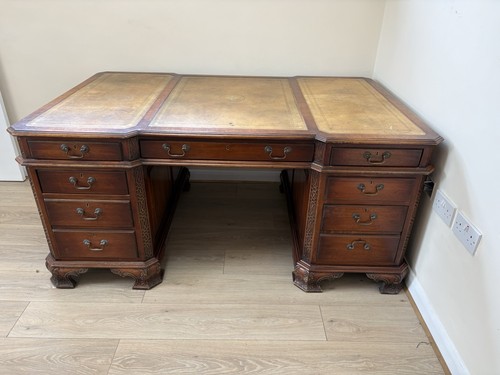 Partners twin pedestal - pedestal, desk