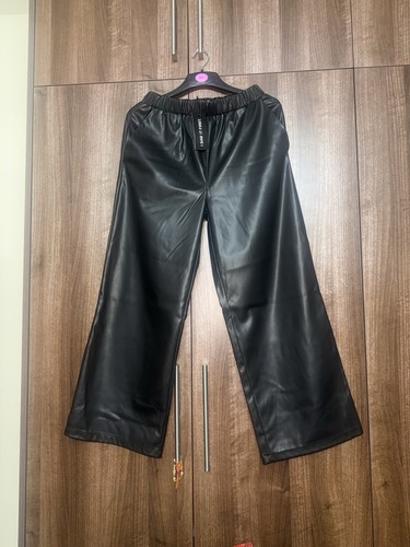 Women black faux - black, leather