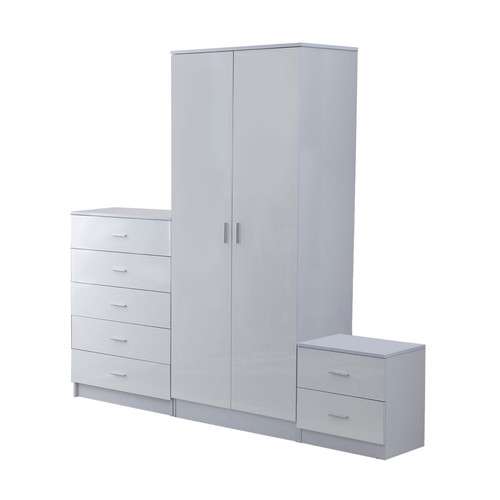 Tall white high gloss - white,