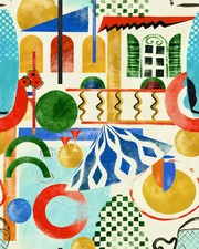 MIND THE GAP CURTAIN FABRIC