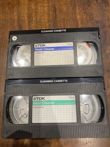 Tdk vhs head cleaner - x2,