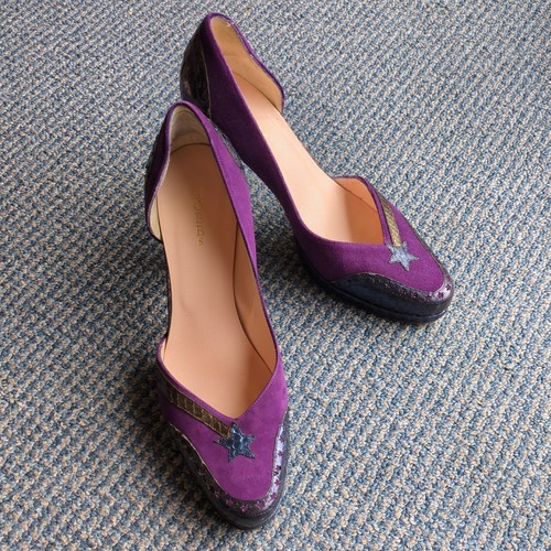 Hobbs purple suede leather - hobbs,